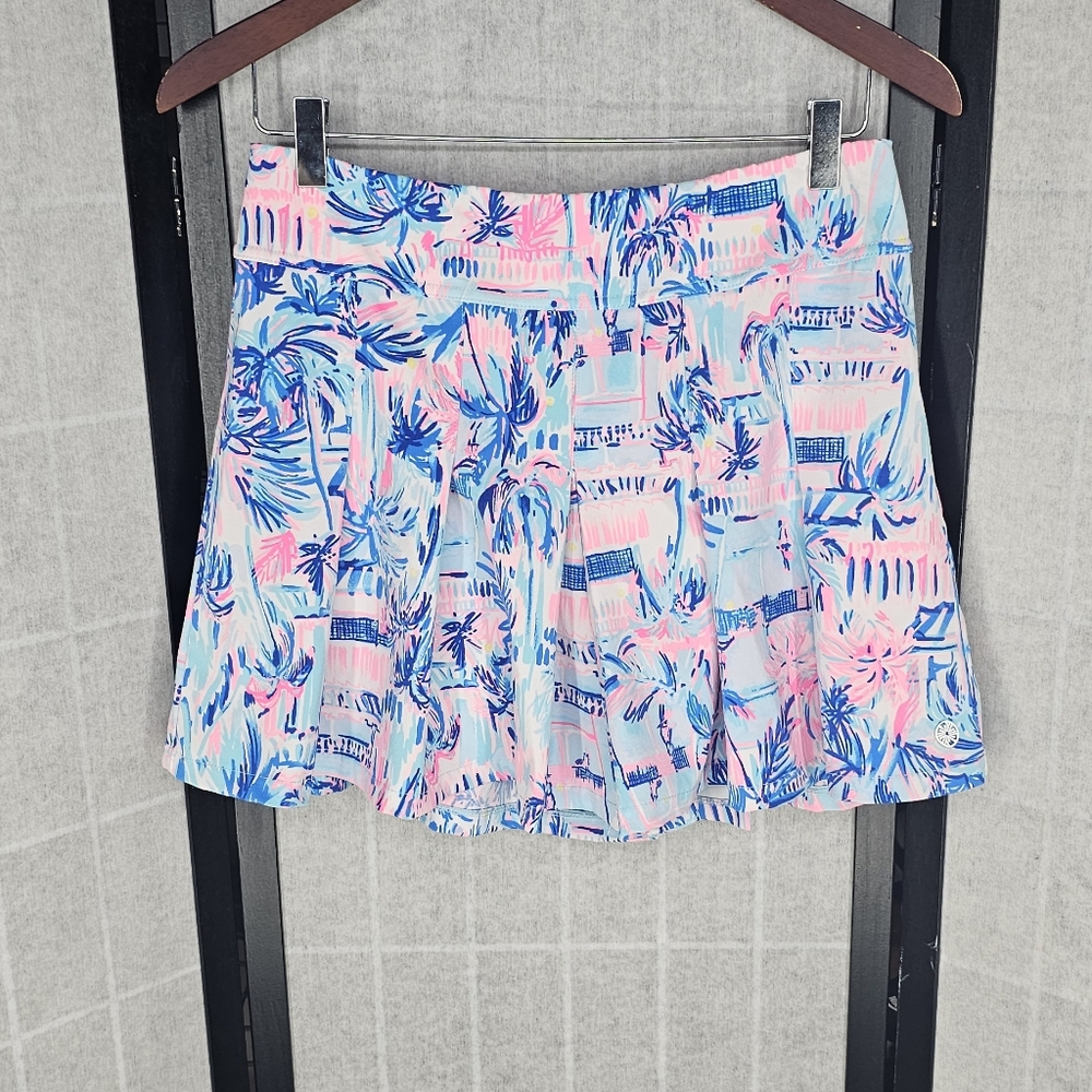 Lilly Pulitzer Tropical Print Skirt - Blue and Pink - Picture 4 of 10